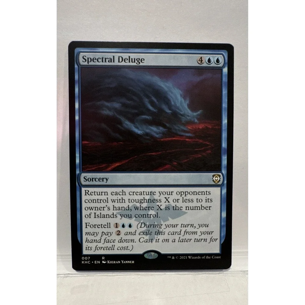 Magic The Gathering Spectral Deluge Rare Commander Kaldheim Blue Sorcery 007